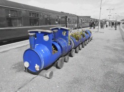 The Train Standing on Platform by John Strutt